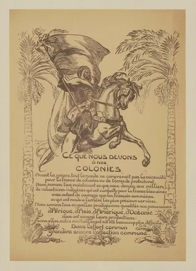 Ce que nous devons à nos colonies by Виктор Пруве, 1918 — digital art print download