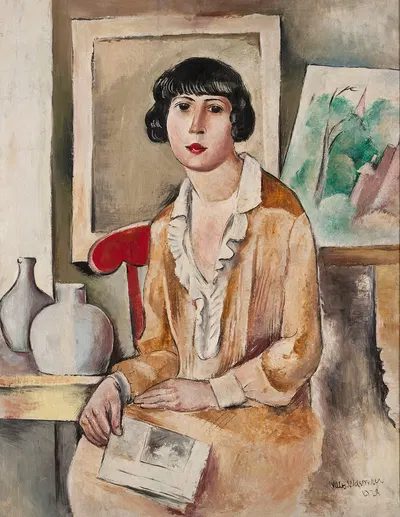 Портрет жены by Вацлав Вансович, 1928 — digital art print download
