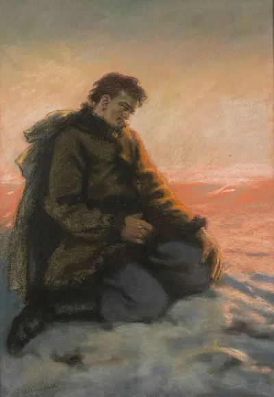 Анхелли (перед смертью) by Витольд Пшужковский, 1889 — digital art print download