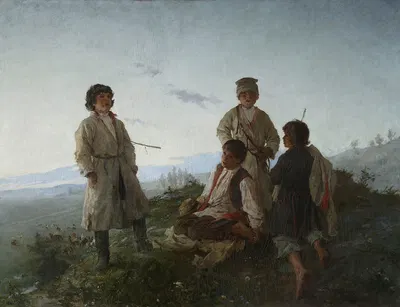 Когда восходят утренние лучи by Витольд Пшужковский, 1876 — digital art print download
