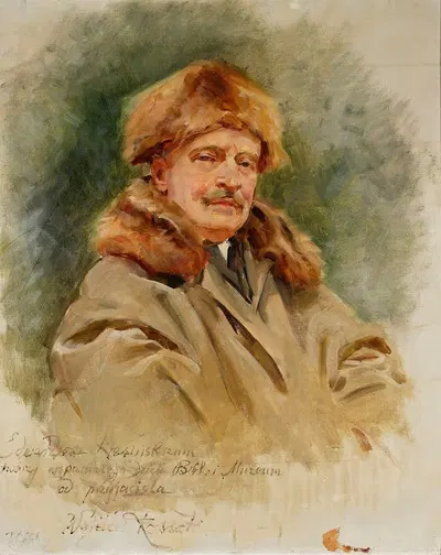 Портрет Эдварда Красиńского by Войцех Коссак, 1931 — digital art print download