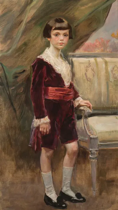 Портрет Кароля Кристалла в детстве by Войцех Коссак, 1923 — digital art print download