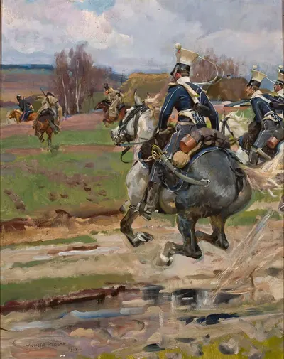 Эскадрон улан by Войцех Коссак, 1914 — digital art print download