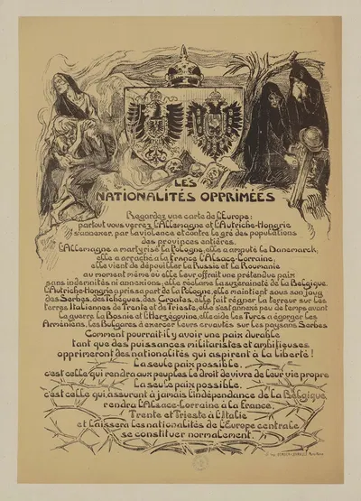 Les nationalités opprimées by Victor Prouvé, 1918 — digital art print download