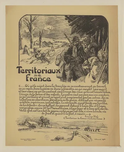 Territoriaux de France by Виктор Пруве, 1918 — digital art print download