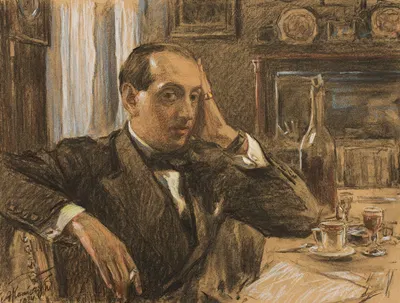 Портрет Леона Рейнеля by Антоний Каменьский, 1924 — digital art print download
