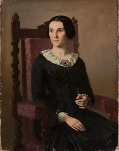 Портрет Анелы Клекции, урождённой Павловской by Ромualд Хойнацкий, 1848 — digital art print download