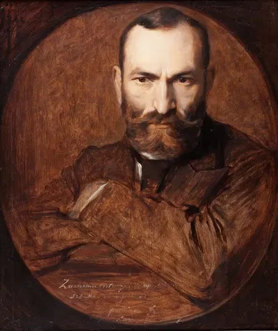 Portrait of Feliks Jasieński by Damazy Kotowski, 1901 — digital art print download