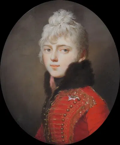 Адам Кароль, принц Вюртемберга (1792–1847) в форме гусаров Императорской гвардии Александра I Романова by Доменико Босси,…