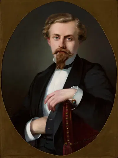 Portrait of Zygmunt Laskowski, chief of the insurgent militia by Emil Boratyński-Jurkiewicz, 1867 - 1876 — digital art…
