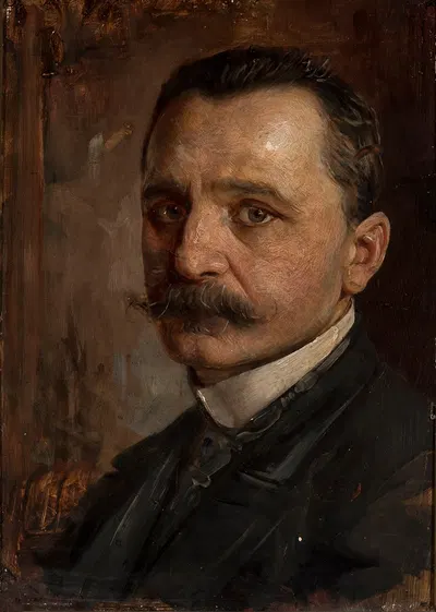 Self-portrait by Franciszek Ejsmond, 1900 — digital art print download