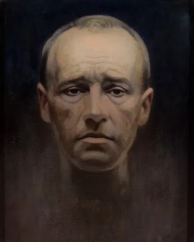 Эскиз портрета – автопортрет by Генрик Громбеки, 1920 - 1925 — digital art print download