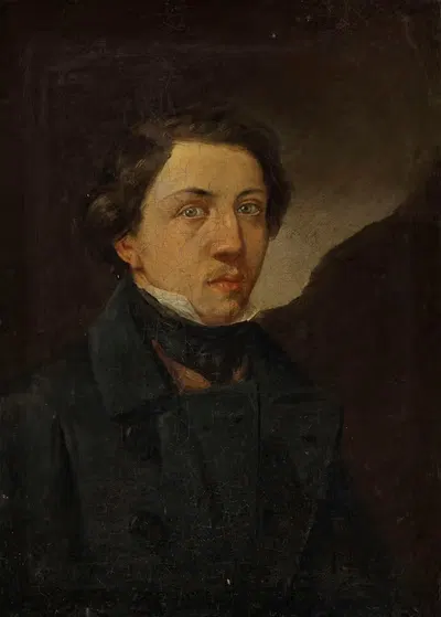 Self-Portrait by Ignacy Gierdziejewski, 1851 — digital art print download