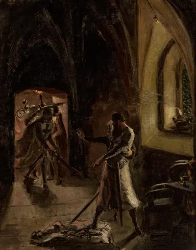 Sketch for “Konrad Wallenrod” by Ignacy Gierdziejewski, 1856 — digital art print download