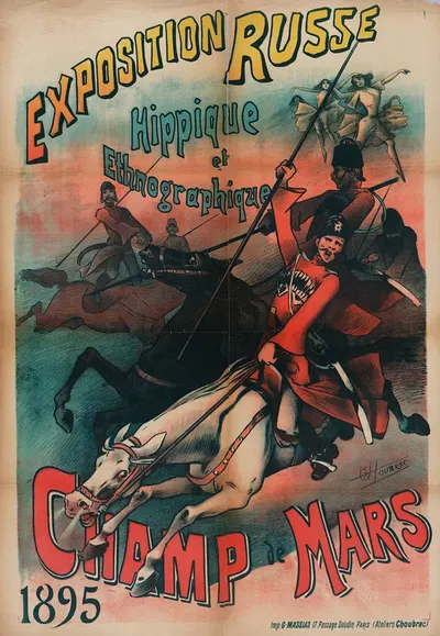 Exposition Russe Hippique Et Ethnographique Champ De Mars 1895 by Альфред Шубрак, 1895 — digital art print download