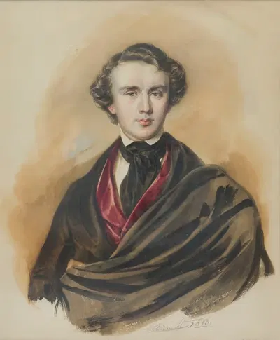 Alfred Józef Potocki (1822-1869), syn Alfreda Wojciecha i Józefy z Czartoryskich, II ordynat w Łańcucie by Jan Nepomucen…