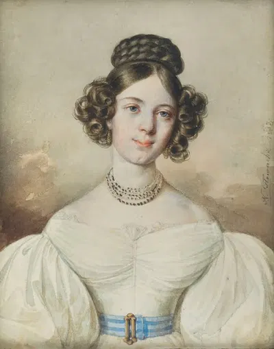 Портрет Марии Радомыской by Ян Непомук Гловацкий, 1833 — digital art print download