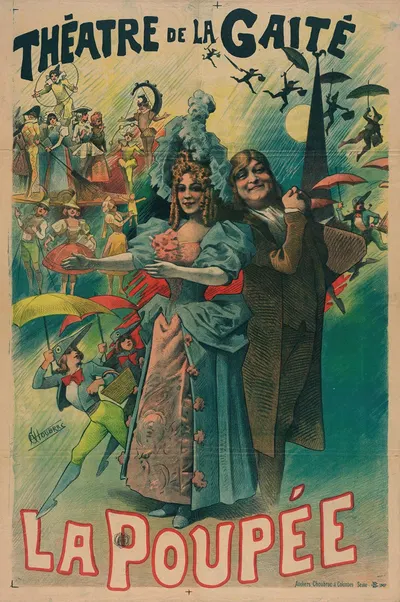 Theatre De La Gaite La Poupee by Альфред Шубрак, 1896 — digital art print download