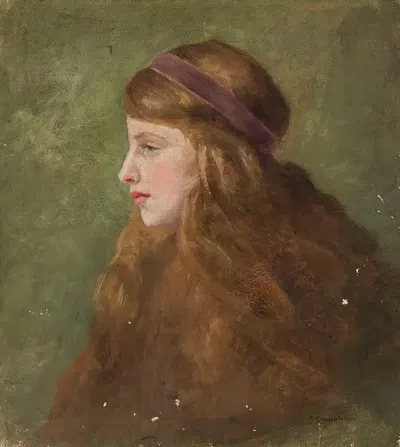 Голова маленькой девочки by Юлия Хроścелевска, 1918 — digital art print download