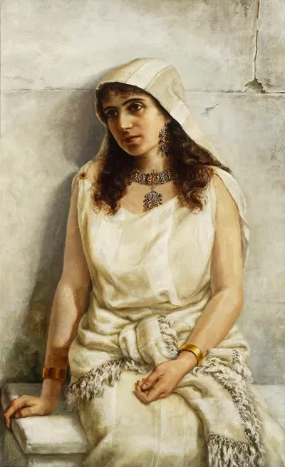 Портрет женщины by Мария Гажыч, 1885 — digital art print download
