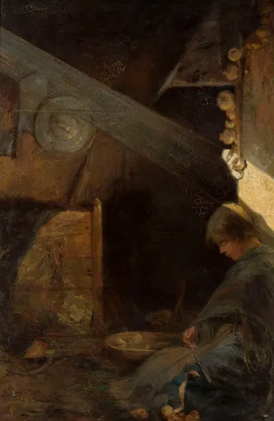 Holy woman by Stanisław Jarocki, 1897 — digital art print download
