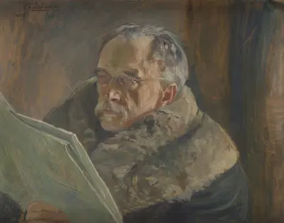 Портрет отца by Винцент Водзиновский, 1908 — digital art print download