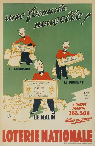 Une Formule Nouvelle Loterie Nationale by Armand Rapeno, 1941-1944 — digital art print download