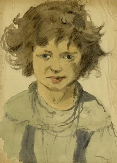 Portret van een kind by Alfred Ost — digital art print download