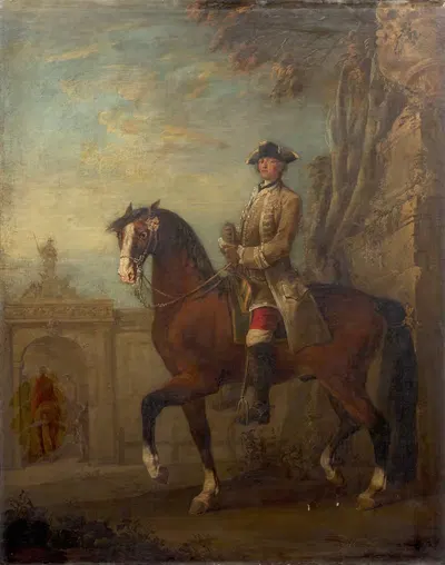 Конный портрет оруженосца короля by Шарль Козетт, 1756 — digital art print download