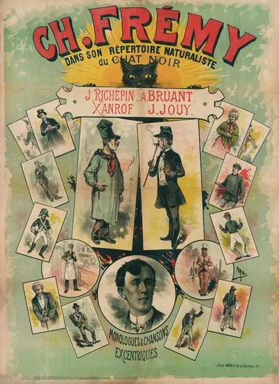 Ch. Fremy Dans Son Repertoire Naturaliste Du Chat Noir J. Richepin. A. Bruant. Xanroff. J. Jouy by Cândido de Faria,…
