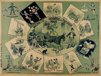 Marionnettes Enchantees Du Professeur Peres by Cândido de Faria, 1880-1900 — digital art print download