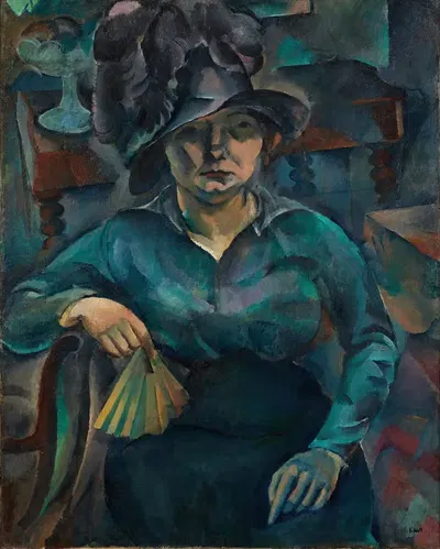 Femme assise à l'éventail by Georges Kars — digital art print download