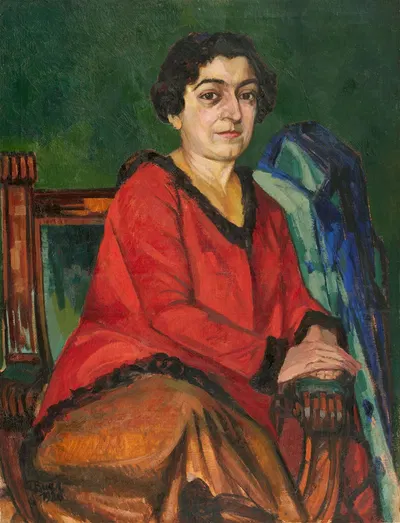 Portrait Stella Ankersmit by Hans Thuar, 1920 — digital art print download