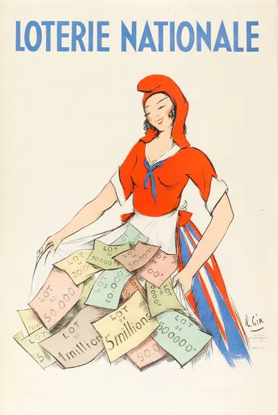 Loterie Nationale by Шарль Жир, 1936 — digital art print download