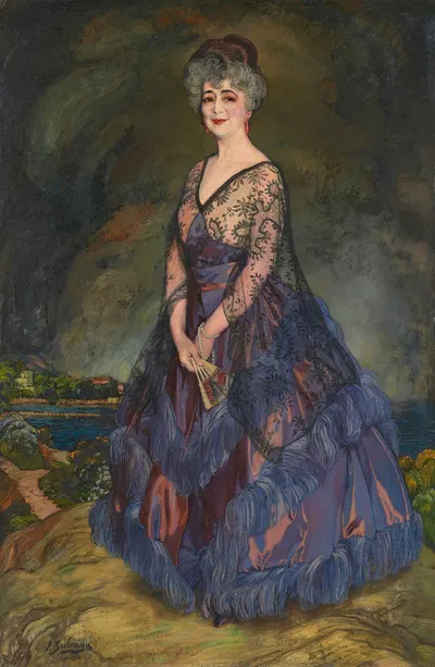 Portrait of Mrs. Julia G. Fahnestock by Ignacio Zuloaga — digital art print download