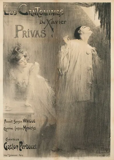 Les Cantomimes De Xavier Privas by Шарль-Люсьен Леандр, 1899 — digital art print download
