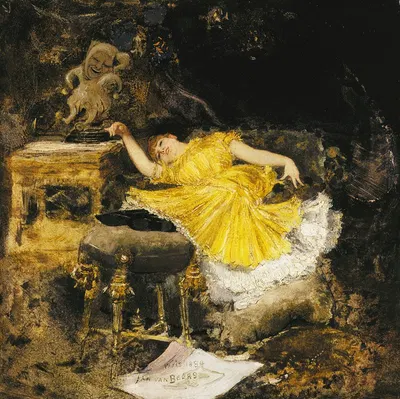 Nonchalance by Jan van Beers, 1884 — digital art print download