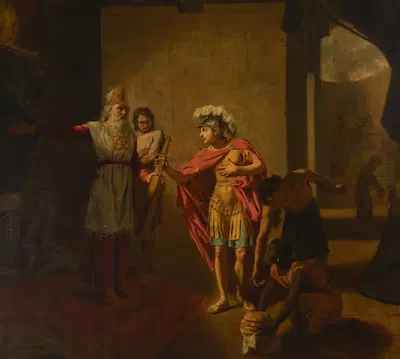 Ахимелех представляет Давиду меч Голиафа by Жан-Этьен Лиотар, 1732 — digital art print download