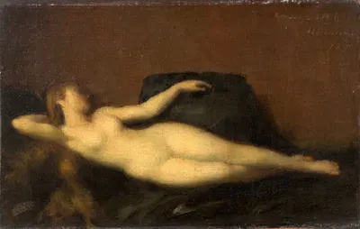 Sleeping beauty by Jean-Jacques Henner, 1876 — digital art print download