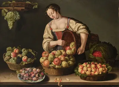 Продавец фруктов by Луиза Мойон, 1629 — digital art print download