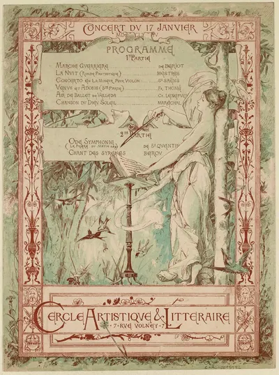 Cercle artistique littéraire by Жорж Бертен Скотт, 1891 — digital art print download