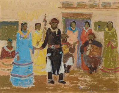 Sacando a bailar by Pedro Figari, 1921 — digital art print download