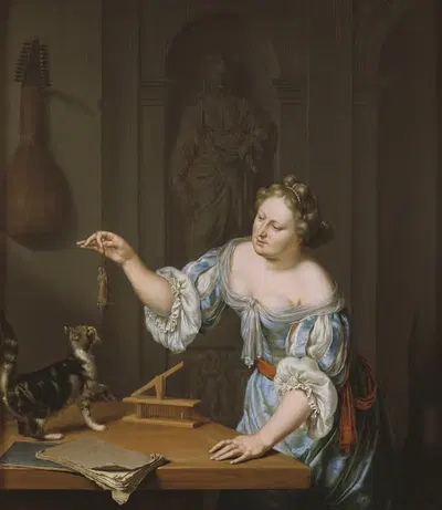 Мёртвая мышь by Питер Корнелис ван Слингеландт, 1684-1691 — digital art print download