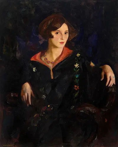 Portrait of Miss Louise Getz by Robert Henri, 1925 — digital art print download