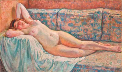 Пакита, обнаженная, лежащая by Тео ван Риссельберге, 1919 — digital art print download
