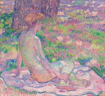 Сидящая купальщица by Тео ван Риссельберге, 1904-1905 — digital art print download