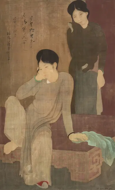 Les Désabusées (Disillusionment) by To Ngoc Van, 1932 — digital art print download