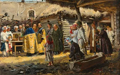 Пасхальная молитва by Владимир Егорович Маковский, 1886 — digital art print download