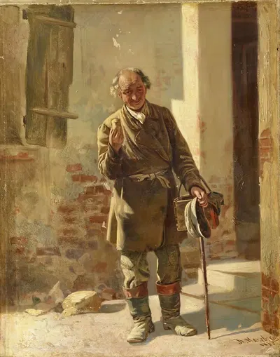 Портрет старого нищего by Владимир Егорович Маковский, 1868 — digital art print download