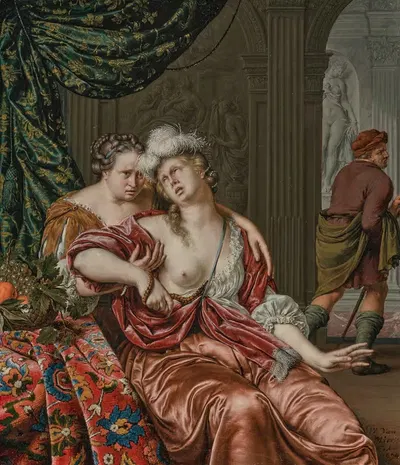 Смерть Клеопатры by Виллем Ван Мейрис, 1694 — digital art print download